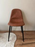 Eetkamerstoelen - 4x Grijs, 3x Cognac - Goede staat, Huis en Inrichting, Stoelen, Ophalen, Leer, Zo goed als nieuw, Grijs