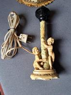 vintage schemerlamp, Huis en Inrichting, Lampen | Tafellampen, Ophalen, Overige materialen, Gebruikt, Craquelé in barokstijl