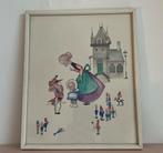 Vintage Josette Boland Prent - Kinderkamer Decoratie, Ophalen of Verzenden