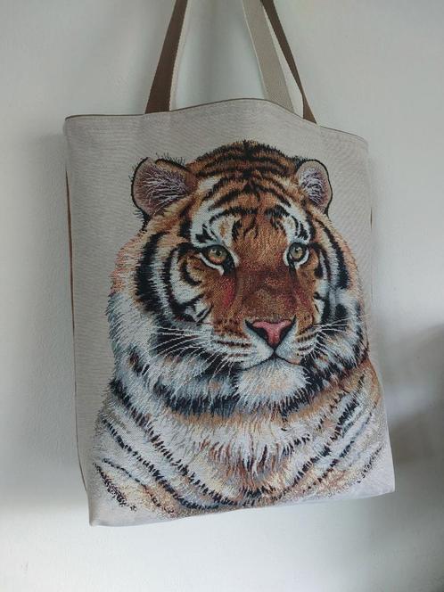 Gobelin tas ' Panter/Leeuw/Tijger/schaap ', Sieraden, Tassen en Uiterlijk, Tassen | Damestassen, Nieuw, Shopper, Ophalen of Verzenden
