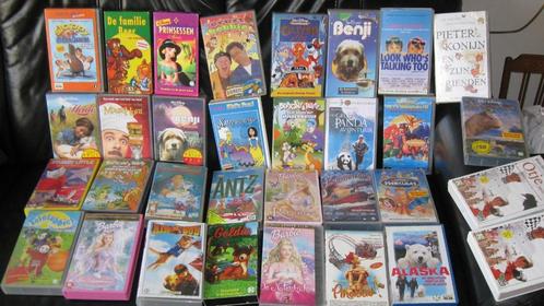 32 Kinder video banden. VHS, Cd's en Dvd's, VHS | Kinderen en Jeugd, Gebruikt, Kinderprogramma's en -films, Overige typen, Alle leeftijden