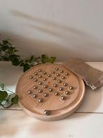 Houten solitaire spel, Hobby en Vrije tijd, Gezelschapsspellen | Overige, O, O, Een of twee spelers, Onbekend