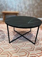 Westwing Salontafel Rond Marmerlook Zwart Antigua, Huis en Inrichting, Tafels | Salontafels, Gebruikt, Rond, Metaal, Minder dan 50 cm