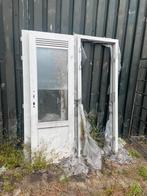 Aluminium deur met kozijn 2 stuks, Ophalen, Gebruikt, 80 tot 100 cm, 200 tot 215 cm