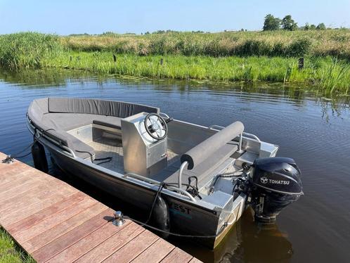 2021 Qwest R400 met 8PK, Watersport en Boten, Sloepen, Gebruikt, Tot 10 pk, 3 tot 6 meter, Buitenboordmotor, Benzine, Aluminium