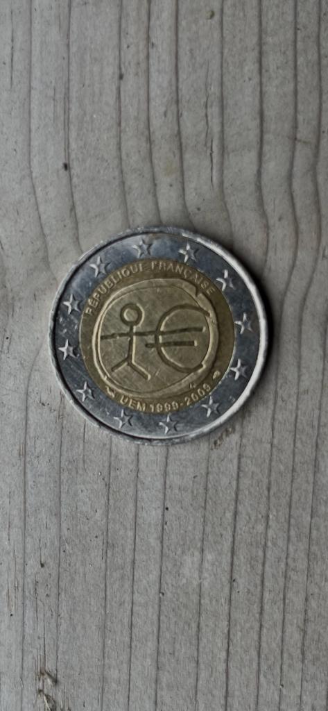 Franse 2-Euro Herdenkingsmunt - Stickman, Postzegels en Munten, Munten | Europa | Euromunten, Losse munt, 2 euro, Frankrijk, Ophalen