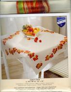 Cado vervaco borduurpakket dekservet  met herfstbladeren, Ophalen of Verzenden, Nieuw, Handborduren, Borduurpakket