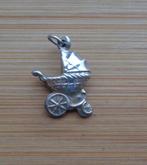 zilveren vintage bedel kinderwagen [350], Overige merken, Verzenden, Zo goed als nieuw, 1 bedel