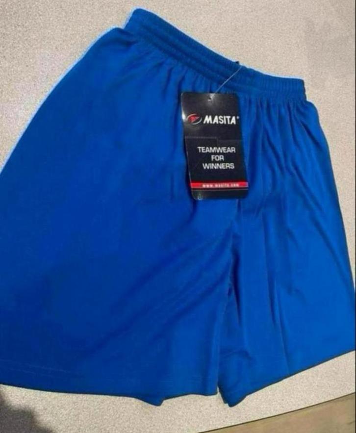 Masita blauw voetbalbroekje maat S, Kleding | Heren, Sportkleding, Nieuw, Voetbal, Ophalen of Verzenden
