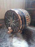 Mancave Drankvat houtsnijwerk., Huis en Inrichting, Woonaccessoires | Overige, Ophalen of Verzenden, Gebruikt