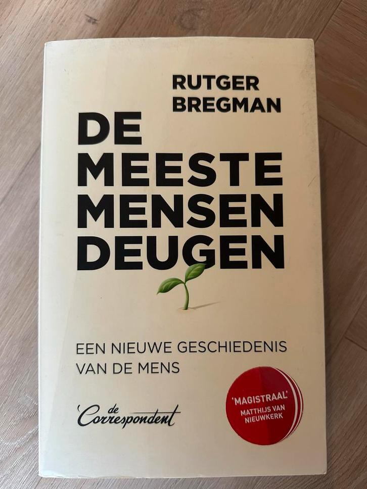 De Meeste Mensen Deugen - Rutger Bregman, Boeken, Geschiedenis | Vaderland, Gelezen, 20e eeuw of later, Ophalen of Verzenden