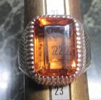 Excellent alexandrite design zegelring zeldzaam 24 g m 22, Ophalen, 20 of groter, Oranje, Zo goed als nieuw