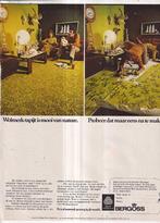 Retro reclame 1971 Bergoss tapijt niet na te maken Oss, Overige typen, Ophalen of Verzenden