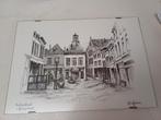Fonteinstraat Den Bosch - R. Schiffeleers Pentekening, Antiek en Kunst, Ophalen of Verzenden