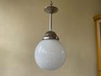Grote Witte Bol Hanglamp Lamp  Art Deco 1930 Frans, Antiek en Kunst, Ophalen of Verzenden