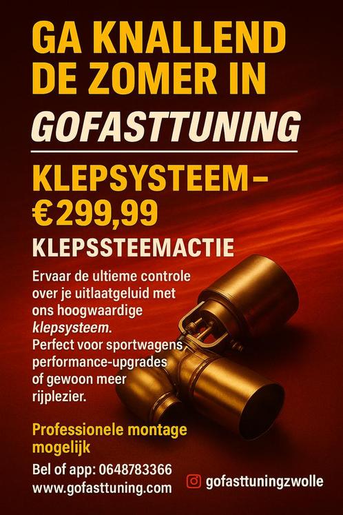 Klepsysteem nu voor €299,99, Auto diversen, Tuning en Styling, Ophalen