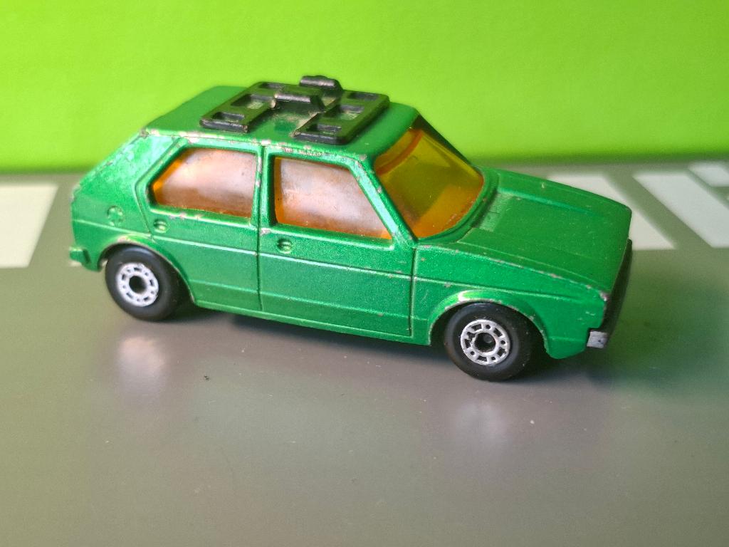 Matchbox 7 - Volkswagen Golf LS [groen] 1/60, Ophalen of Verzenden, Gebruikt, Auto