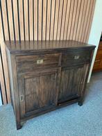 Dressoir donker teak, Huis en Inrichting, Ophalen, 100 tot 150 cm, Teakhout, Zo goed als nieuw