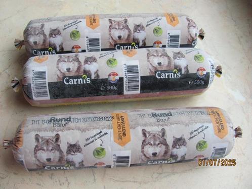 NIEUW 3x rund CARNIS kip VLEES hond kat 500 gram bevroren, Dieren en Toebehoren, Dierenvoeding, Hond, Ophalen