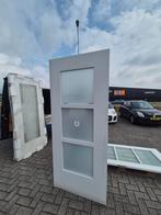 Deur met Satijn gehard glas (88211,5) NIEUW, Doe-het-zelf en Verbouw, Deuren en Horren, Ophalen, 80 tot 100 cm, Binnendeur, Nieuw