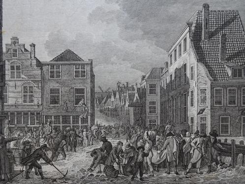 Ets bezwijken bekisting Kortendyk te Gorinchem 1809 Vinkeles, Antiek en Kunst, Kunst | Etsen en Gravures, Verzenden