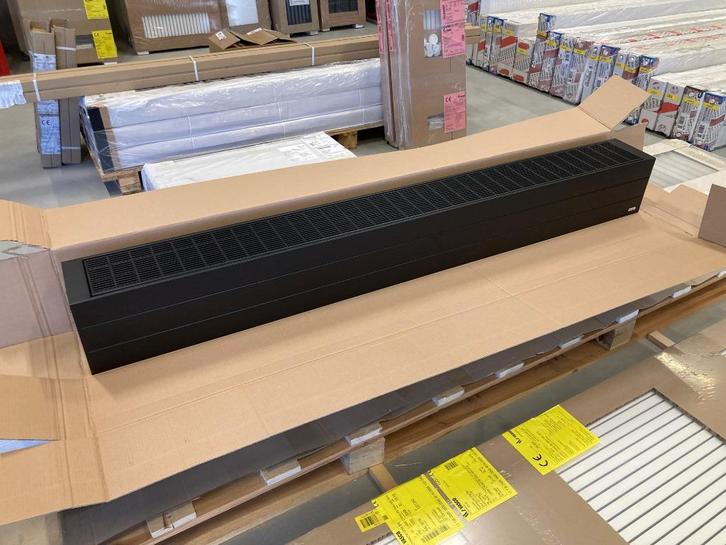 Nieuwe Vasco Primula plintradiatoren Wit en Zwart, Doe-het-zelf en Verbouw, Verwarming en Radiatoren, Nieuw, Radiator, 800 watt of meer