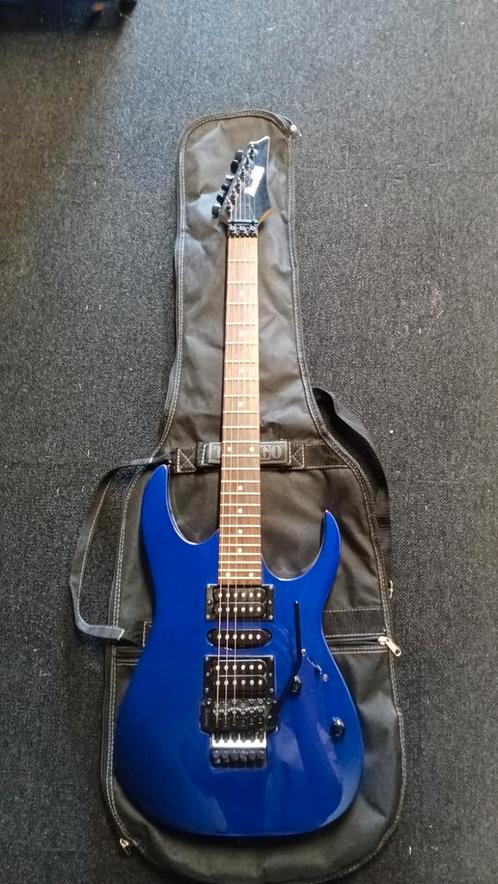 Ibanez GIO GRG270B en Metallic blauwe driekwart gitaar, Muziek en Instrumenten, Snaarinstrumenten | Gitaren | Elektrisch, Zo goed als nieuw