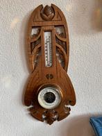 Weerstation Barometer art nouveau art deco amsterdam school, Ophalen of Verzenden, Gebruikt, Barometer