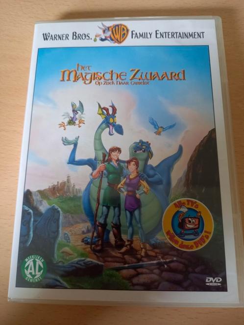 Het Magische Zwaard Op Zoek Naar Camelot. (4=3), Cd's en Dvd's, Dvd's | Tekenfilms en Animatie, Zo goed als nieuw, Amerikaans