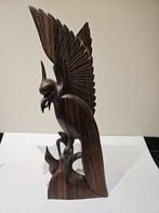 Indonesisch houten beeldje , kraanvogel., Antiek en Kunst, Ophalen of Verzenden
