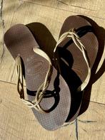 Havaianas slippers bruin/goud 37-38, Slippers, Bruin, Ophalen of Verzenden, Gedragen