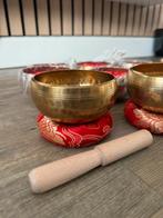 Klankschaal set (Ø9,5 cm) incl. klopper + ring + zakje, Ophalen of Verzenden, Zo goed als nieuw, Overige soorten