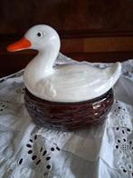 Vintage eend op nest patéschaal *eureka*, Ophalen of Verzenden