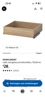 Komplement lade ikea eikeneffect. 75x58 cm. 2 stuks!, Ophalen of Verzenden