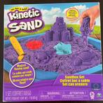 Kinetic sand speelgoed doos met paars zand en vormpjes, Ophalen of Verzenden, Zo goed als nieuw