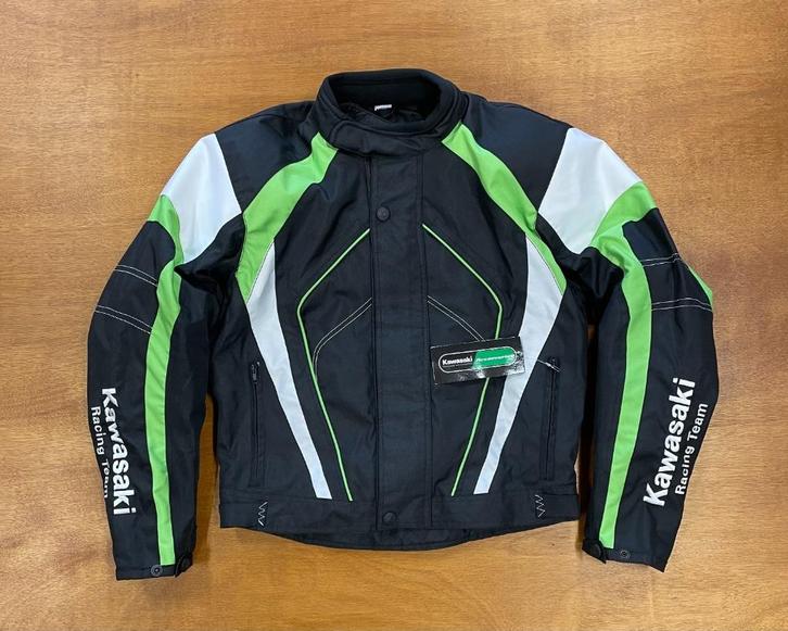Kawasaki Mid-season jas (groen), Motoren, Kleding | Motorkleding, Jas | textiel, Dames, Heren, Kinderen, Nieuw met kaartje, Ophalen of Verzenden