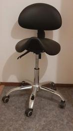 Verrijdbare zadelzit stoel, Ophalen, Zwart, Zo goed als nieuw, Bureaustoel