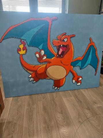 grote Pokémon Charizard schilderij beschikbaar voor biedingen