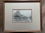 Schilderij A.K. Vogelaar. Aquarel., Ophalen