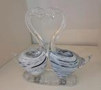 Glazenbeeldje van 2 zwanen, Ophalen of Verzenden