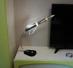 Raket Lamp, Zilver Wit GROOT Mooi Retro Vintage Space age, Ophalen of Verzenden