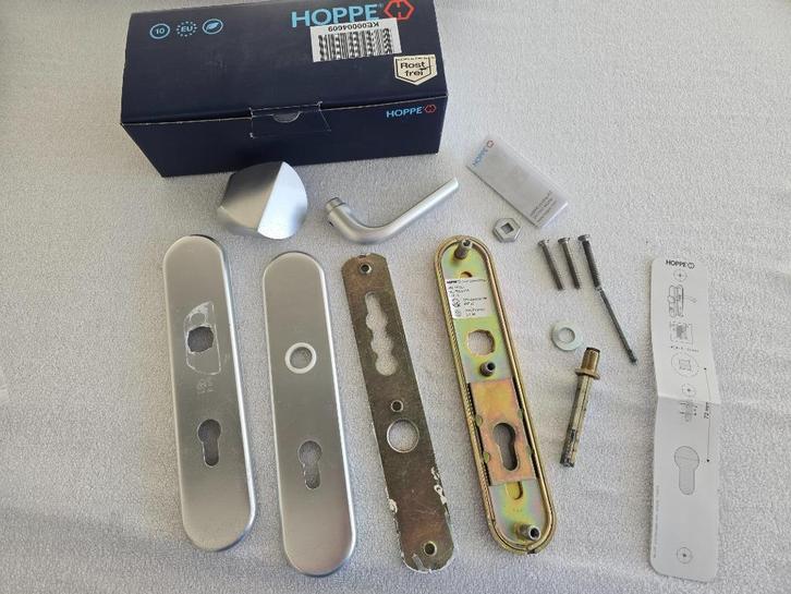 Inbraakwerende deurkruk garnitur HOPPE compleet, Doe-het-zelf en Verbouw, Hang- en Sluitwerk, Klink of Kruk, Overige materialen