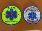 2 x patch / embleem ambulance VZA en GG&GD Amsterdam, Verzamelen, Ophalen of Verzenden, Gebruikt
