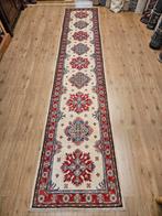 Handgeknoopt oosters tapijt loper kazak 402x80, Info@SlatsAntiek.nl, Crème, Perzisch, Vof Slats Antiek