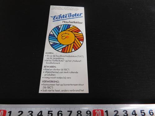 sticker Echte Boter hóu het lekker, Verzamelen, Stickers, Zo goed als nieuw, Bedrijf of Vereniging, Ophalen