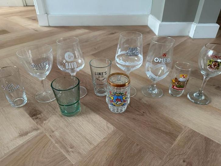 60+ Bierglazen – Diverse merken & soorten, Verzamelen, Glas en Borrelglaasjes, Gebruikt, Bierglas, Ophalen