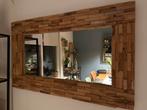 Houten Spiegel - Rechthoekig, 110x80cm, Ophalen, Zo goed als nieuw, 100 tot 125 cm, Minder dan 100 cm