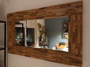 Houten Spiegel - Rechthoekig, 110x80cm beschikbaar voor biedingen