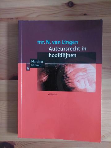 N. van Lingen - Auteursrecht in hoofdlijnen beschikbaar voor biedingen