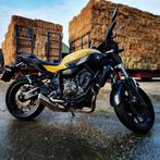Gele Yamaha MT-07 ABS uit 2017 (unieke uitvoering), 2 cilinders, Particulier, Meer dan 35 kW, 689 cc